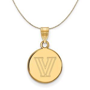 14k Yellow Gold Villanova U. Small Disc Necklace - 22 Inch